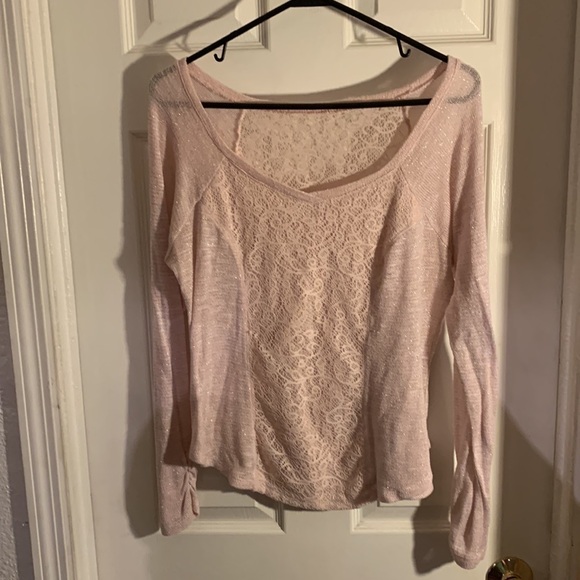𝅺NO Boundaries sparkling pink top - Picture 1 of 7